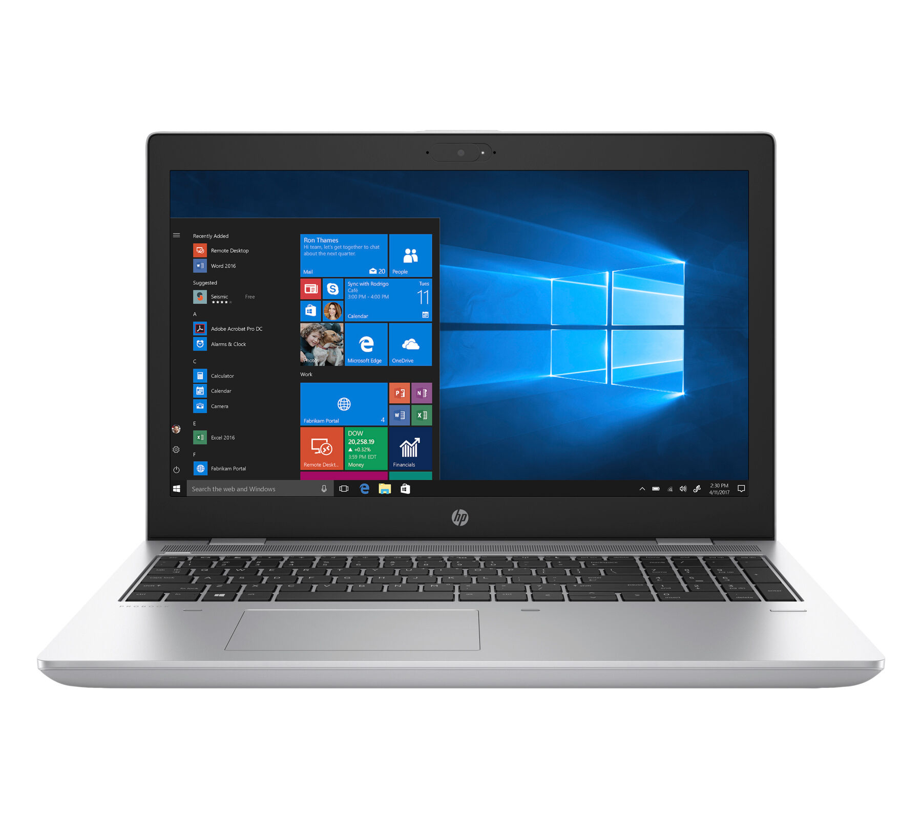 HP ProBook 650 G4 - 15,6" (39,6cm) 1920x1080 Core i5-8350U 1,7Ghz 8GB RAM 256GB SSD WebCam Win11Pro