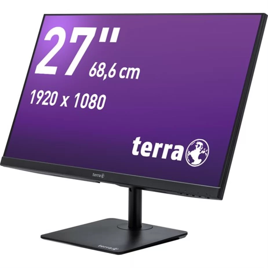 TFT 27" (68,6cm) TERRA LCD/LED 2727W HA (3030204) - 1920x1080 (1xHDMI, 1x DP) 5ms 300 cd/m² Höhenverstellbar schwarz