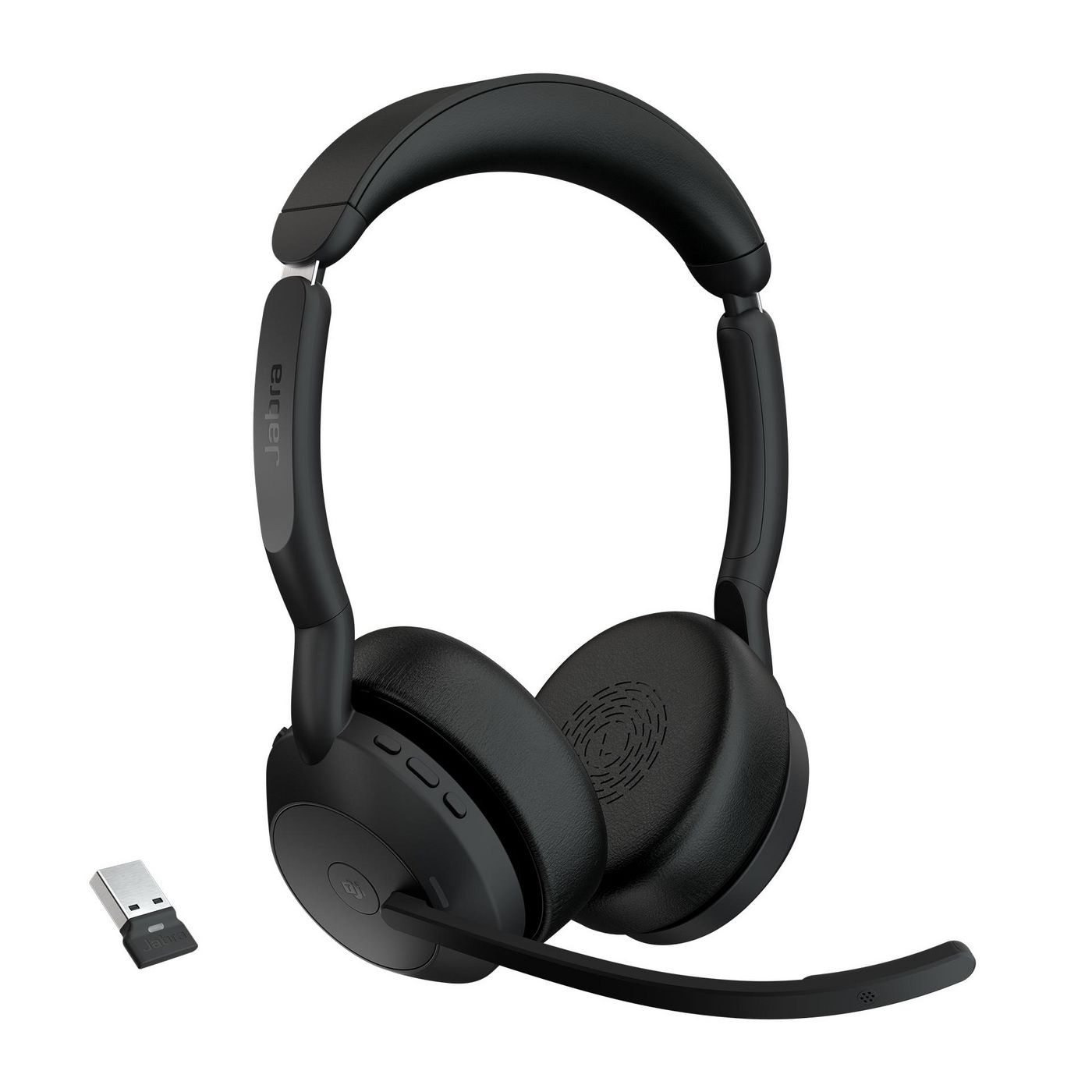 Headset Jabra Evolve2 55 - schwarz, Stereo, Microsoft Teams, USB-A, Link380a